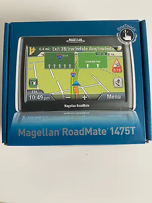 Magellan RoadMate 1475T Portable Mountable GPS Navigator Complete W/Box & Manual • $29.88