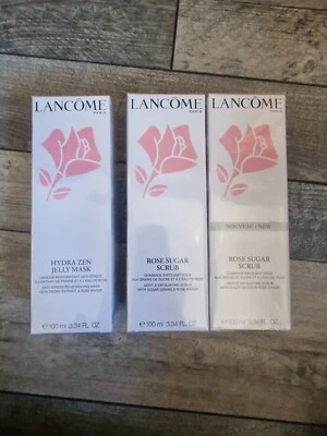 £35 • Buy Lancome Hydra Zen Jelly Mask  100ml, Rose Sugar Scrub 100ml X 2