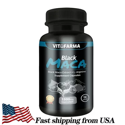 Black Maca Root Vegan Testosteron Booster For Men And Women Fast Shipping • $10.50