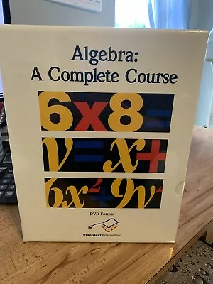 Algebra A Complete Course Module C DVD Format Video Text Interactive • $45