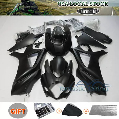 Matte Black Fairing Kit For Suzuki GSX-R GSXR 1000 2007-2008 Injection Bodywork • $359.01