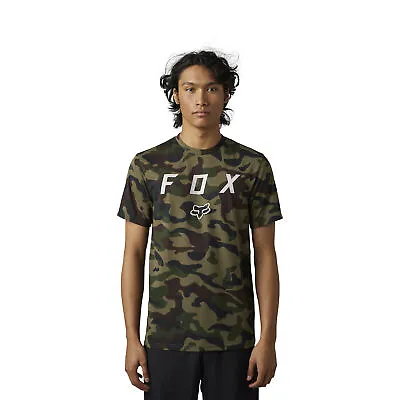 Fox Racing Mens Vzns Short Sleeve Tech Tee T-Shirt TruDri Comfortable Green Camo • $24.44