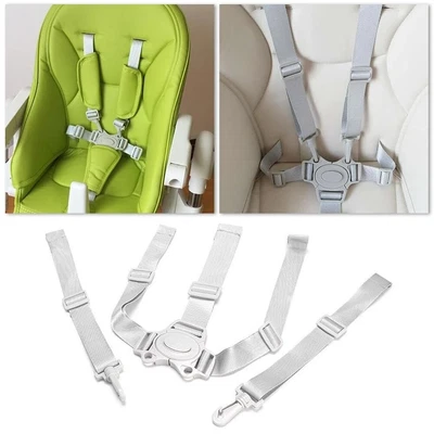 $14.89 • Buy 5 Point Harness High Chair Safe Belt Seat Belts For Strollers Seats Cross-Straps