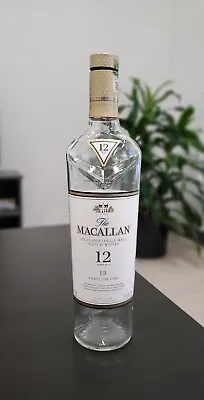 MACALLAN 12 SCOTCH WHISKY - EMPTY Bottle Scotch Whiskey Bourbon Sherry Oak Cask • $6.69