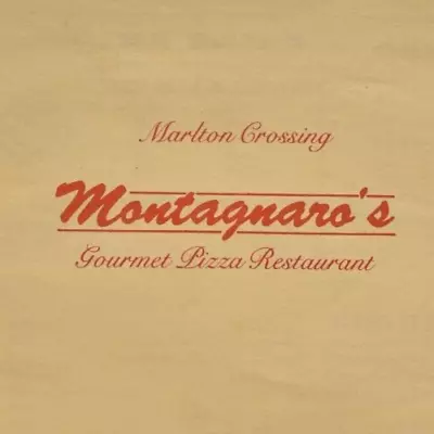 1980s Montagnaro's Pizza Restaurant Menu Marlton Crossing Avian Plaza Voorhees 1 • $42.50