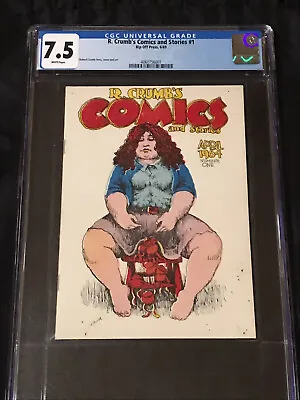 Rip Off Press 1969 R. Crumb's Comics And Stories #1 CGC 7.5 VF- With White Pages • $150