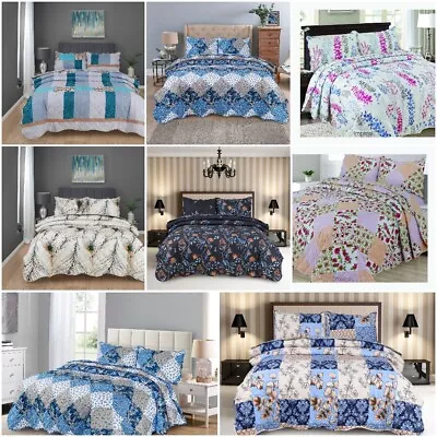 Stunning Bed Spread 2021 Designs 160GSM Reversible Two Sided Top Notch Product • £21.99