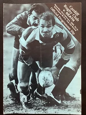 1985 CARDIFF V NEATH Programme - Schweppes WRU Cup 4th Round • £1.45