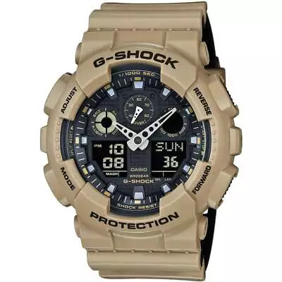 Casio Men's Watch G-Shock Quartz Analog Digital Strap Shock Resistant GA100L-8A • $78.35