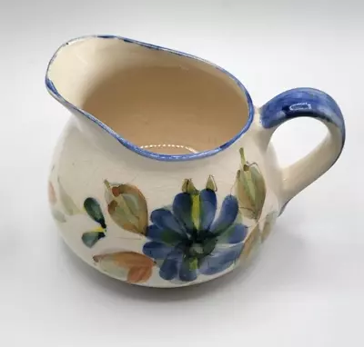 Vintage Ceramic Floral Handpainted Pitcher Made In Portugal • $8