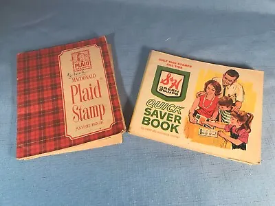 VTG 1960s Lot Of S&H Green Stamps Plaid Stamps Saver Books With/without Stamps • $10