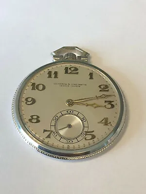 $15000 • Buy Vintage Vacheron & Constantin Platinum Eighteen Jewel Pocket Watch