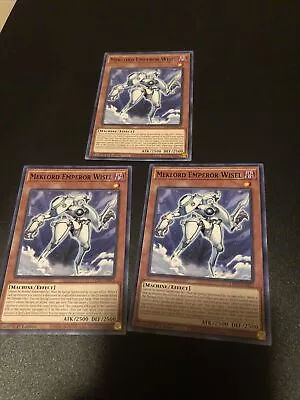 YuGiOh! LED7-EN023 Meklord Emperor Wisel  - 1st Edition X3 Playset • $1.49