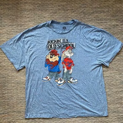 Looney Tunes Kickin It Old School T Shirt Mens 2XL In Very Good Condition . • £9.99