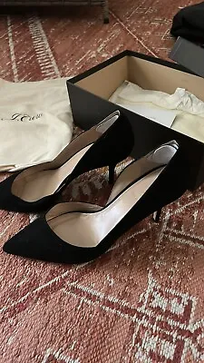 J. Crew Women’s Black Colette Suede D’Orsay Kitten Heel Size 9.5 • $40