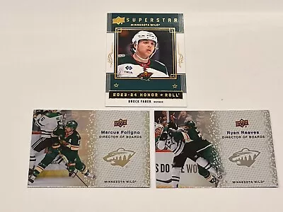 2023-24 Upper Deck Directors Of Board Honor Roll Faber - Minnesota Wild • $1.99