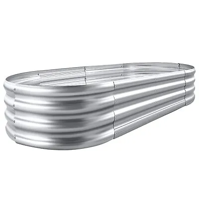 Galvanized Raised Garden Bed Planter Outdoor For Vegetables 4×2×1ft LAND GUARD • $52.17