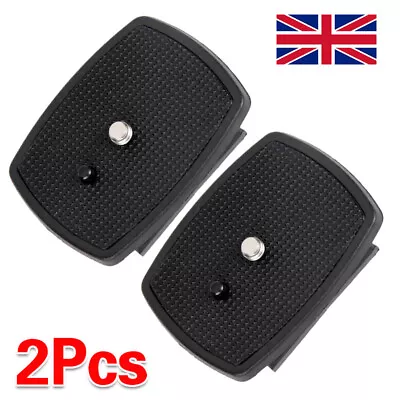 2x 42 X 42mm Camera Tripod Quick Release Mount Shoe SLR Head Plate Adapter 1/4  • £4.28