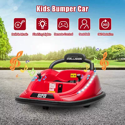 12V Kids Ride On Bumper Car 360° Spinning Electric Vehicle Toy W/Remote Control • $135.99