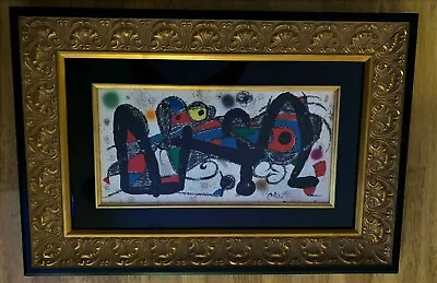 Joan Miro “Portugal” From The Escultor Suite - Original Lithograph Framed • $1200