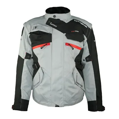 Gryphon Frontier Textile Gray And Black Motorcycle Jacket Men's Sizes SM - 4XL • $88.99