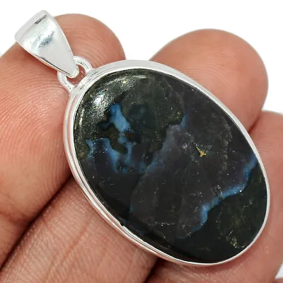 Natural Mystic Merlinite Crystal - Madagascar 925 Silver Pendant Jewelry CP34144 • $18.99