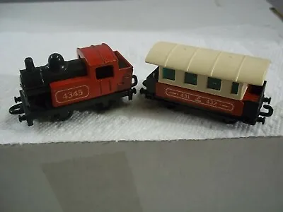 Matchbox Lesney Two Pack TP-27 Locomotive & Caboose Coach- Green Loose Mint • $15