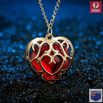 The Legend Of Zelda Skyward Sword Heart Container Necklace Pendant Anime Game • $12.89