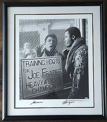 Muhammad Ali Joe Frazier Signed Framed Photo Giclee Print Steiner COA Kalinsky • $4750