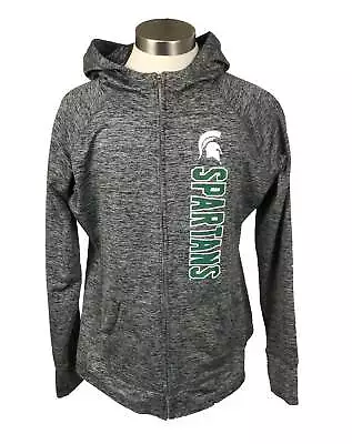 Spartan Gray Zip Up Hoodie Unisex Size M • $15