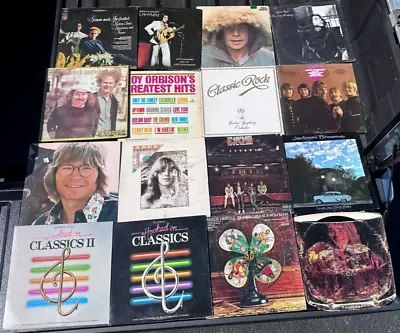 Vintage Vinyl Record LOT Of 16 Soft Rock Music Albums • $35