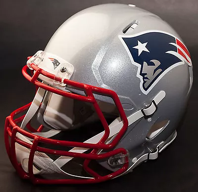 NEW ENGLAND PATRIOTS NFL Authentic GAMEDAY Football Helmet W/ S2BD Facemask • $339.99