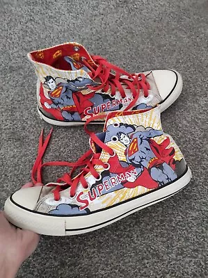 Converse High Trainers Superman Limited Edition Size UK 9 • £24.99