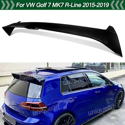 Rear Window Spoiler Wing Lip Gloss Black For VW Golf 7 MK7 MK7.5 R-Line 2015-19 • $88.34