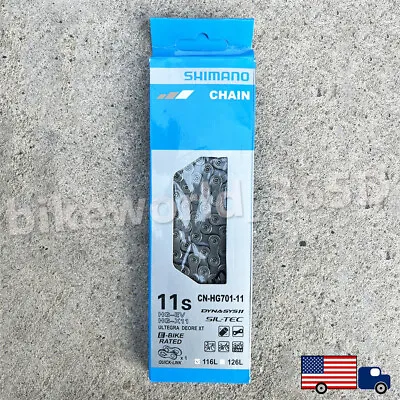 Shimano Deore XT 11 Speed Chain CN-HG701​ 116 Links Ultegra MTB Road Bike Chians • $20.99