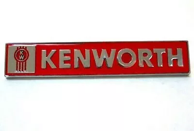 Vintage KENWORTH GLOVEBOX NAMEPLATE BUG EMBLEM Badge Brass Chrome • $82.49