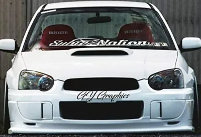 $10.49 • Buy Subienation Windshield Decal Car Sticker Banner Graphic Fit / For Subaru Cars 