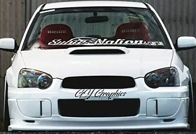 Subienation Windshield Decal Car Sticker Banner Graphic Fit / For Subaru Cars  • $29.06