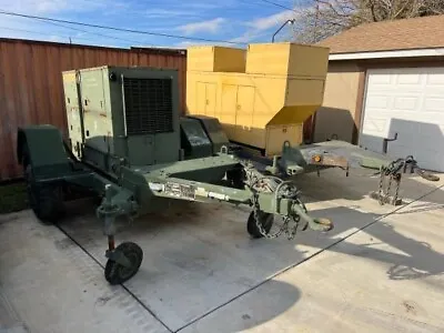 2 X MEP-005 30kw MILITARY DIESEL GENERATOR 50/60hz With Trailers Portable • $9500