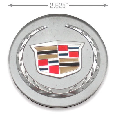 thumbnail image 2 of 4pcs Cadillac Wheel Center Hub Caps – 66mm ABS Silver For ATS CTS CT6 XT5 SRX XTS 2 of 2