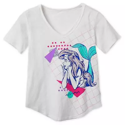 NWT Disney Store Ariel 90S Women T Shirt Tee Top Size LXL2XL • $14.98