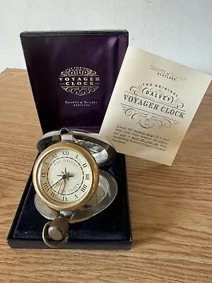 Vintage DALVEY VOYAGER CLOCK Travel Clock In Case W/ Booklet - New Battery • £35