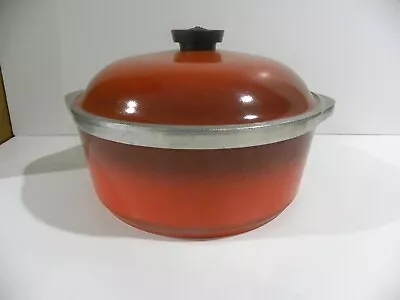 Vintage Club Aluminum Red 4 Quart Dutch Oven Pot • $29.95