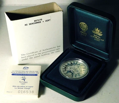 $69.95 • Buy 2000 Australia Proof 1oz Silver 5 Dollars $5***Sydney Olympics-A Sea Change***