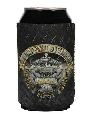 Harley-Davidson® Bar & Shield Eagle #1 Sheriff Badge Can Holder Koozie CF126477 • $10.49