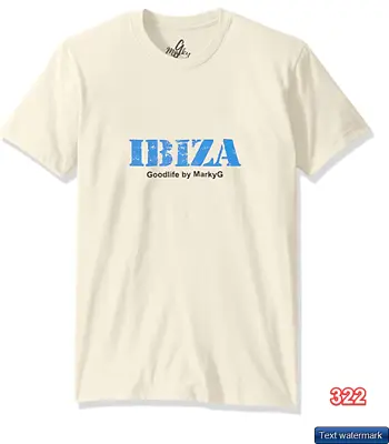 Marky G Apparel Mens 6410- Ibiza  Mens T Shirt Light Yellow /Natural S • $8.75