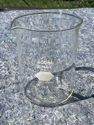 Vintage KIMAX 600ml Graduated Beaker #14000 • $29.90