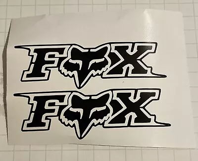 Fox Racing Shox Logo Vinyl Decal Sticker Pair X2 For Car Truck Bumper Window Etc • $3.98