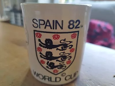 £12.95 • Buy Vintage Spain ‘82 World Cup Ceramic Mug Viva England Kilncraft England Football
