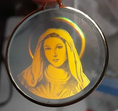 Blessed Virgin Mary Hologram 3D Medal Pendant  • £96.51